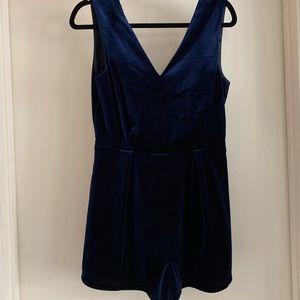 Gorgeous velvet and lace romper